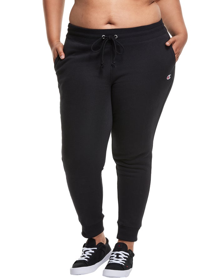 Champion Joggingbroek Dames - Zwart - Plus Reverse Weave ( 895371-OFA )